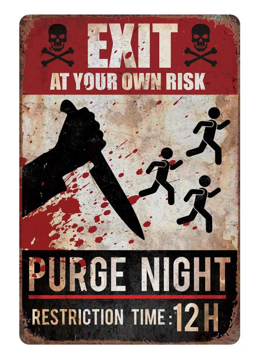 Cartel Dia de Purga
