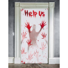 Decoracion de Puerta Help Us sangre