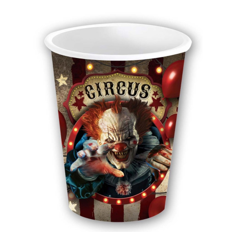 Vaso Payaso Asesino 6 unid