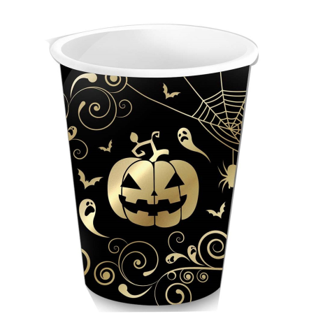 Vaso Calabaza Oro 6 unid