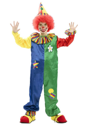 Disfraz de Payaso Buzo Multicolor Infantil