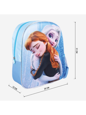 Mochila Frozen II Elsa y Ana 3D Infantil.