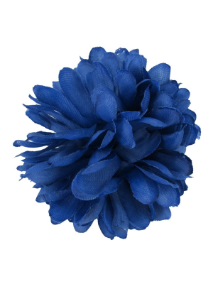 Flor De Pinza Azul - Accesorios Sevillanas - Flores y Peinetas de Flamenca