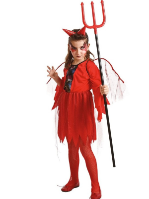 Disfraz de Diablesa Infantil - Disfraces de Angeles y Demonio para Niñas