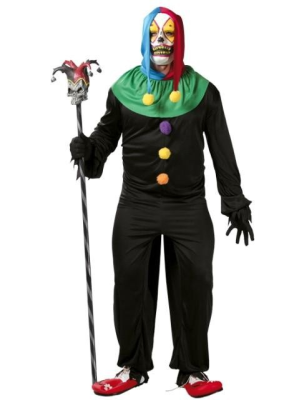 Disfraz de Joker King - Disfraces de Payasos Siniestros para Hombre