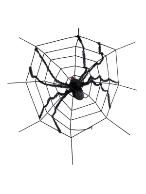Telaraña con araña gigante 180x180 cm