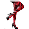 Panty de Rayas Rojo y Negro para adulto