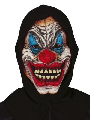 Mascara de Payaso con Capucha Negra