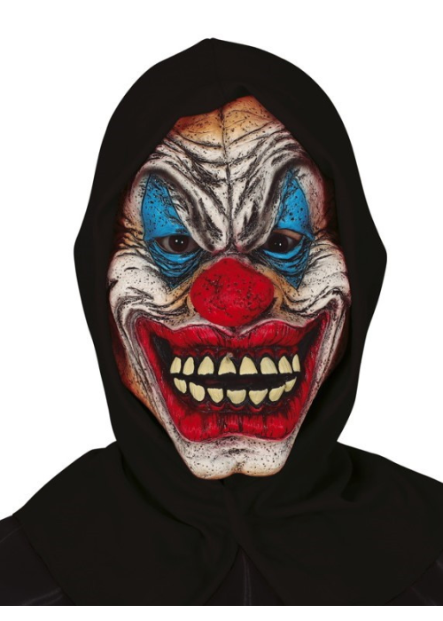 Mascara de Payaso con Capucha Negra