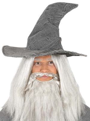 Sombrero Bruja Mago Gris
