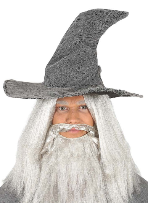 Sombrero Bruja Mago Gris
