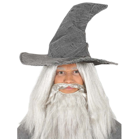 Sombrero Bruja Mago Gris