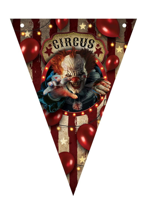Banderines Triangulares Payaso Asesino