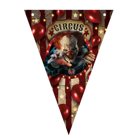 Banderines Triangulares Payaso Asesino