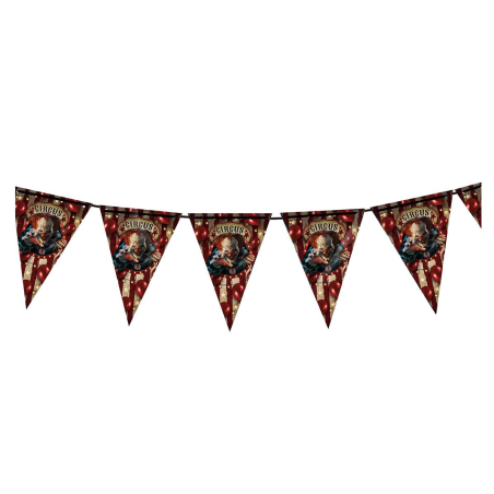 Banderines Triangulares Payaso Asesino