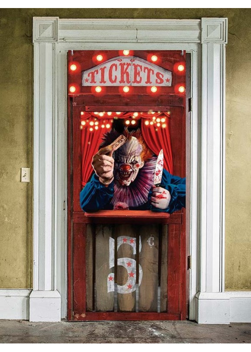 Decoracion de Puerta Payaso Ticket