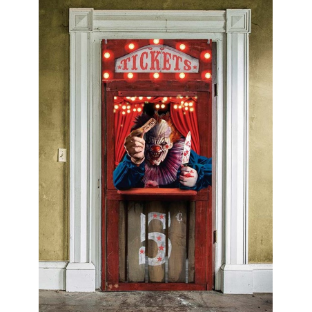 Decoracion de Puerta Payaso Ticket
