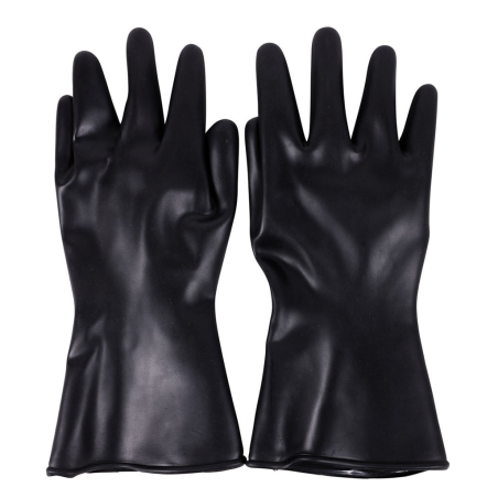 Guantes Negros de PVC