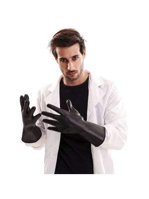 Guantes Negros de PVC