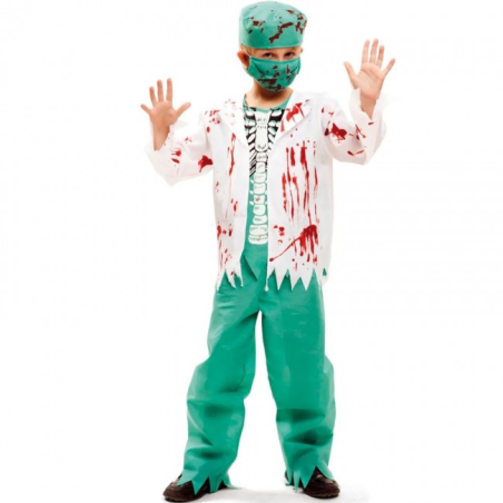 Disfraz De Zombie Cirujano Infantil