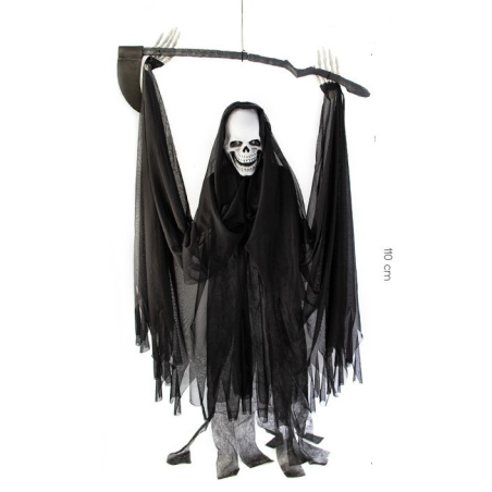 Muñeco Colgante de La Muerte con Luz y Sonido