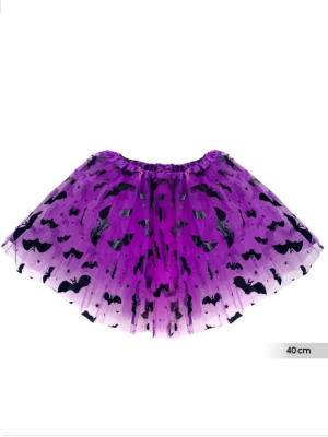 Tutu Morado con Murcielagos