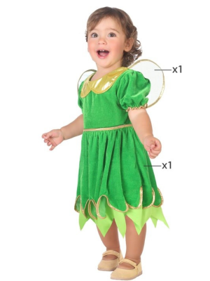 Disfraz de Hada Verde Bebe