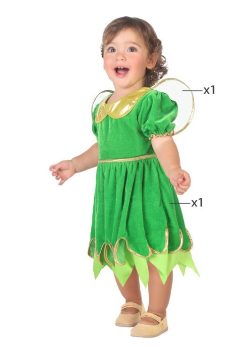 Disfraz de Hada Verde Bebe