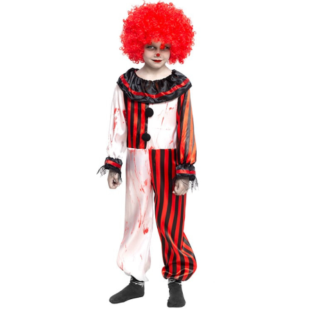 Disfraz de Payaso Rayas Sangre