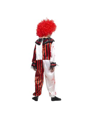 Disfraz de Payaso Rayas Sangre Infantil