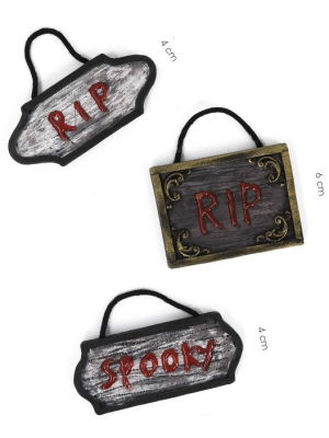 Mini Carteles para Decoraion de Halloween.