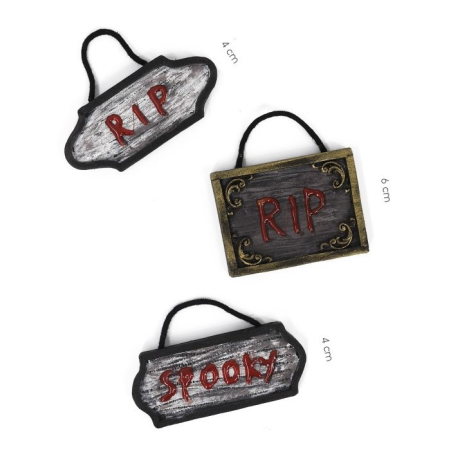 Mini Carteles para Decoraion de Halloween.