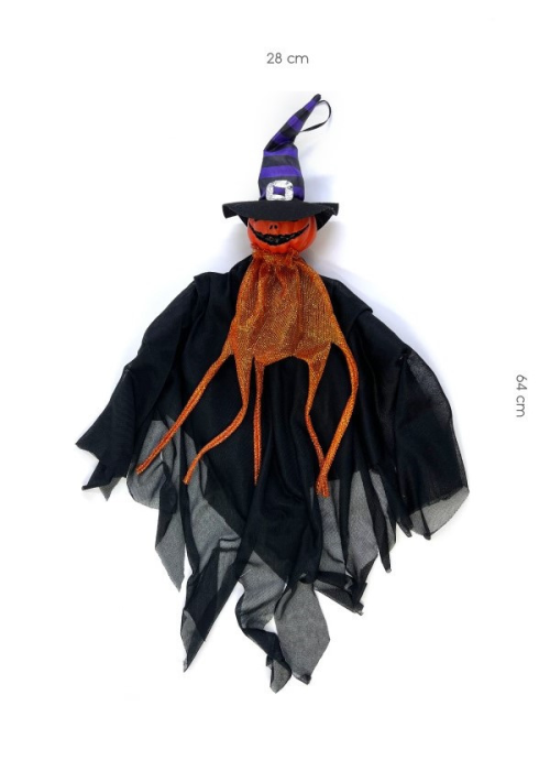 Muñeco Colgante Calabaza Gorro Bruja