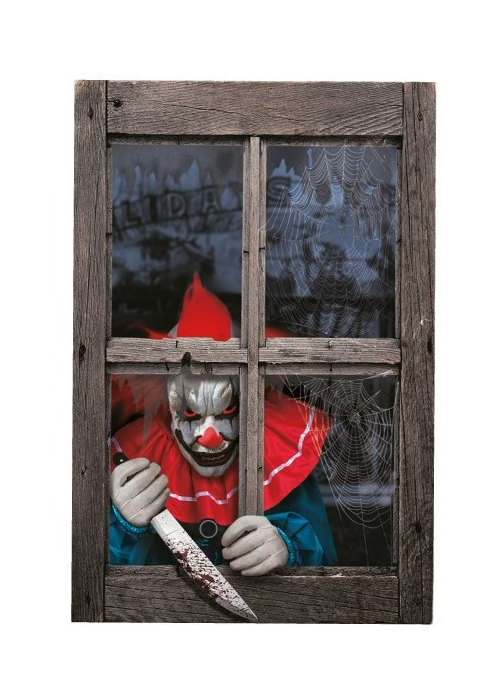 Decoracion Cortina Ventana con Payaso
