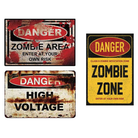 Pegatinas Danger Zombies