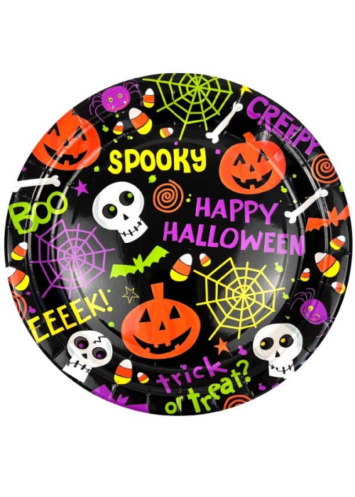 Plato Happy Halloween 23cm 6 Unid