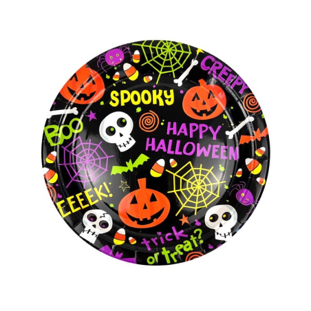 Plato Happy Halloween 23cm 6 Unid