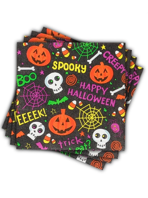 Servilletas Happy Halloween 12 Unidades