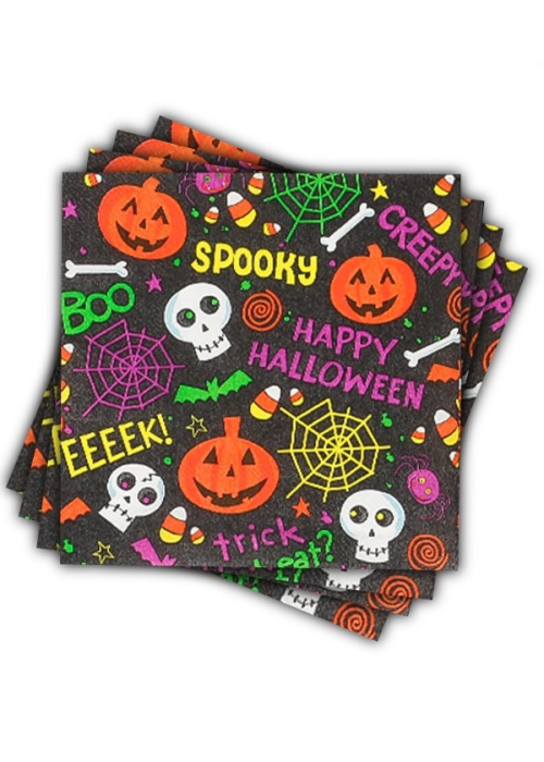 Servilletas Happy Halloween 12 Unidades