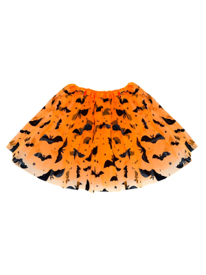Tutu Naranja con Murcielagos