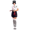 Disfraz de Policia Zombie Mujer