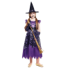 Disfraz de Brujas Estrellas Morada Infantil