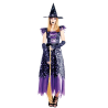 Disfraz de Bruja Estrellas Morada