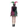 Disfraz de Bufon Rosa Y Verde Mujer