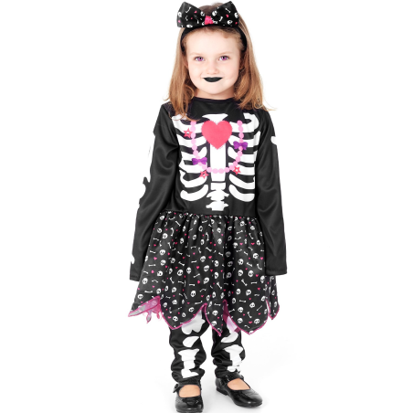 Disfraz de Esqueleto Vestido Bebe