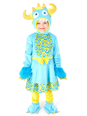 Disfraz de Monstruito Azul Vestido bebe