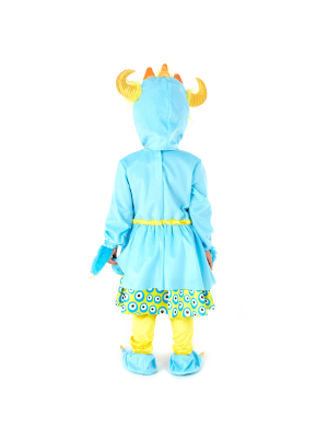 Disfraz de Monstruito Azul Vestido bebe