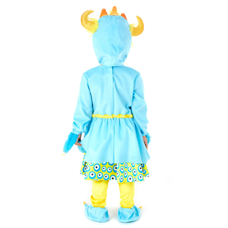 Disfraz de Monstruito Azul Vestido bebe