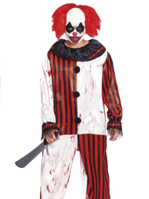 Disfraz de Payaso Rayas Sangre