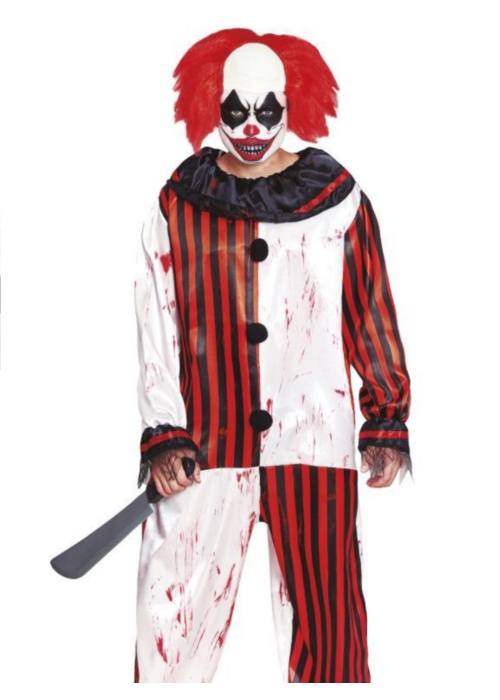Disfraz de Payaso Rayas Sangre